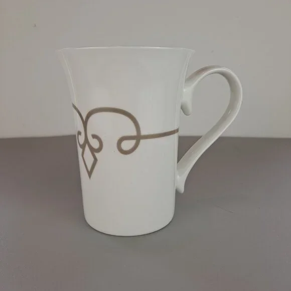Starbucks | Dining | 24 Starbucks Coffee Tea Mug White Gray Fleurdelis 11  Fl Oz Starbucks | Poshmark